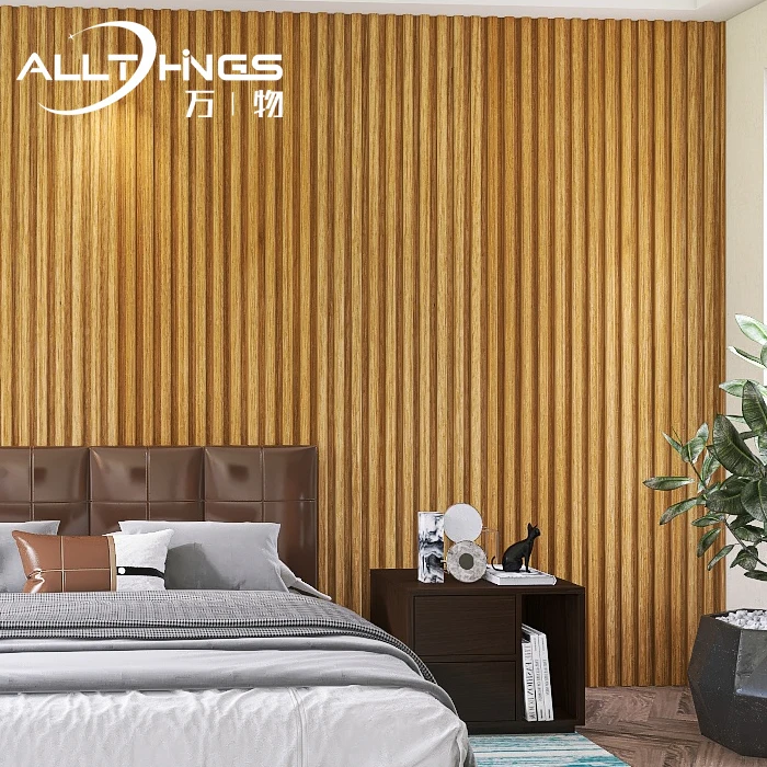 wpc wood Interior decoration fluted great wall panels decorative wood alternative wpc wall panel