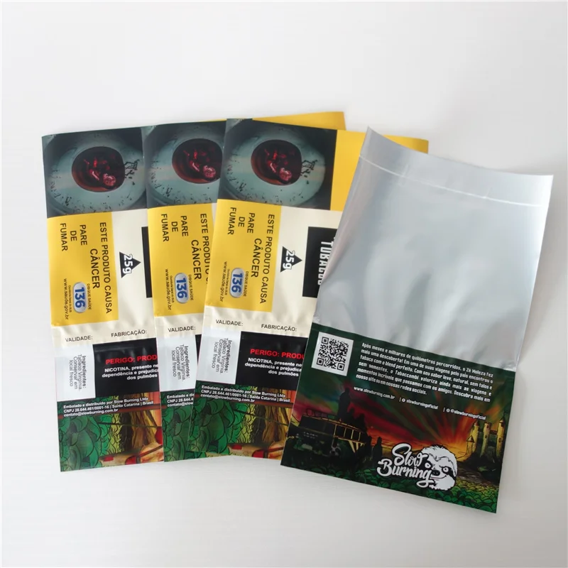 Matte 50g tobacco rolling smoking pouch/smoking rolling bag/tobacco bags