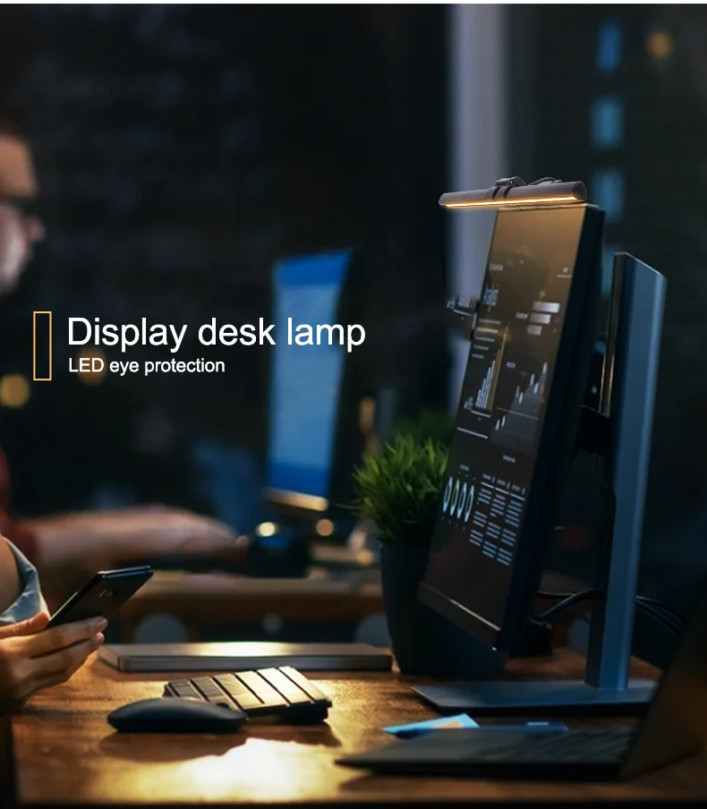 Lumiere decran dordinateur avec retroeclairage Ameliorer lexperience de jeu et la concentration au travail Screenbar Suspension