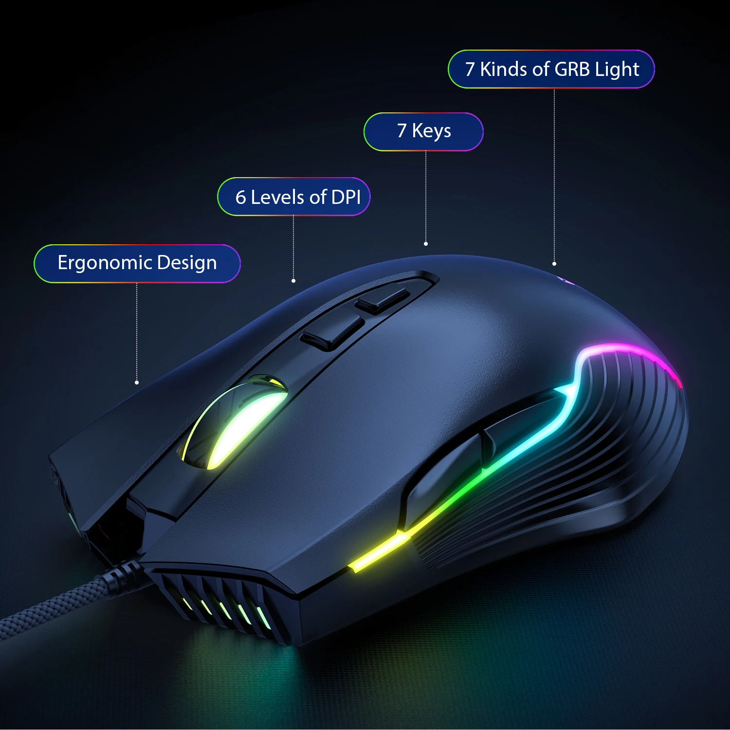 Onikuma оптовая продажа набор для компьютерных игр со светодиодной подсветкой оптическая игровая клавиатура и