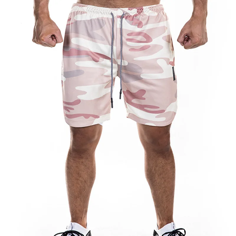 Шорты мужские спортивные 2 в 1, летние тренировочные, для бодибилдинга, фитнеса, спортзала, с внутренними карманами для телефона