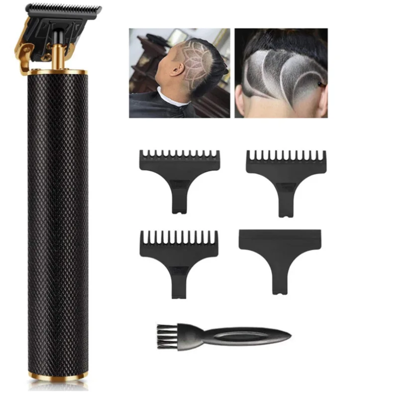 Portable USB T-Cutter Cordless T-Blade Hair Clip pers Kit Electric Trimmer for Men Women