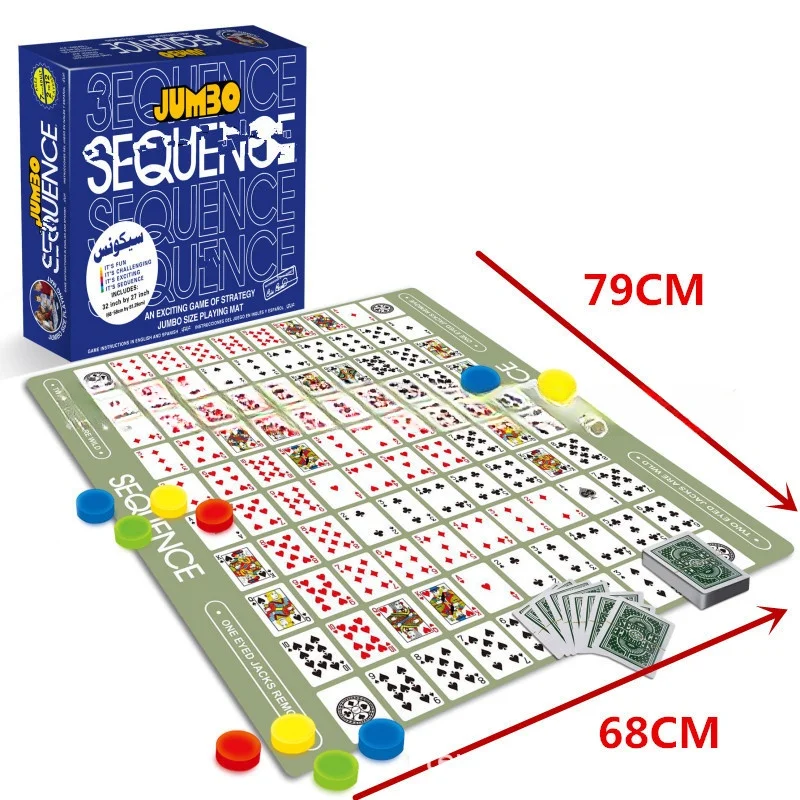 Number sequence game toy English & Arabic Version Strategy Board Game for kids and adults logic training
