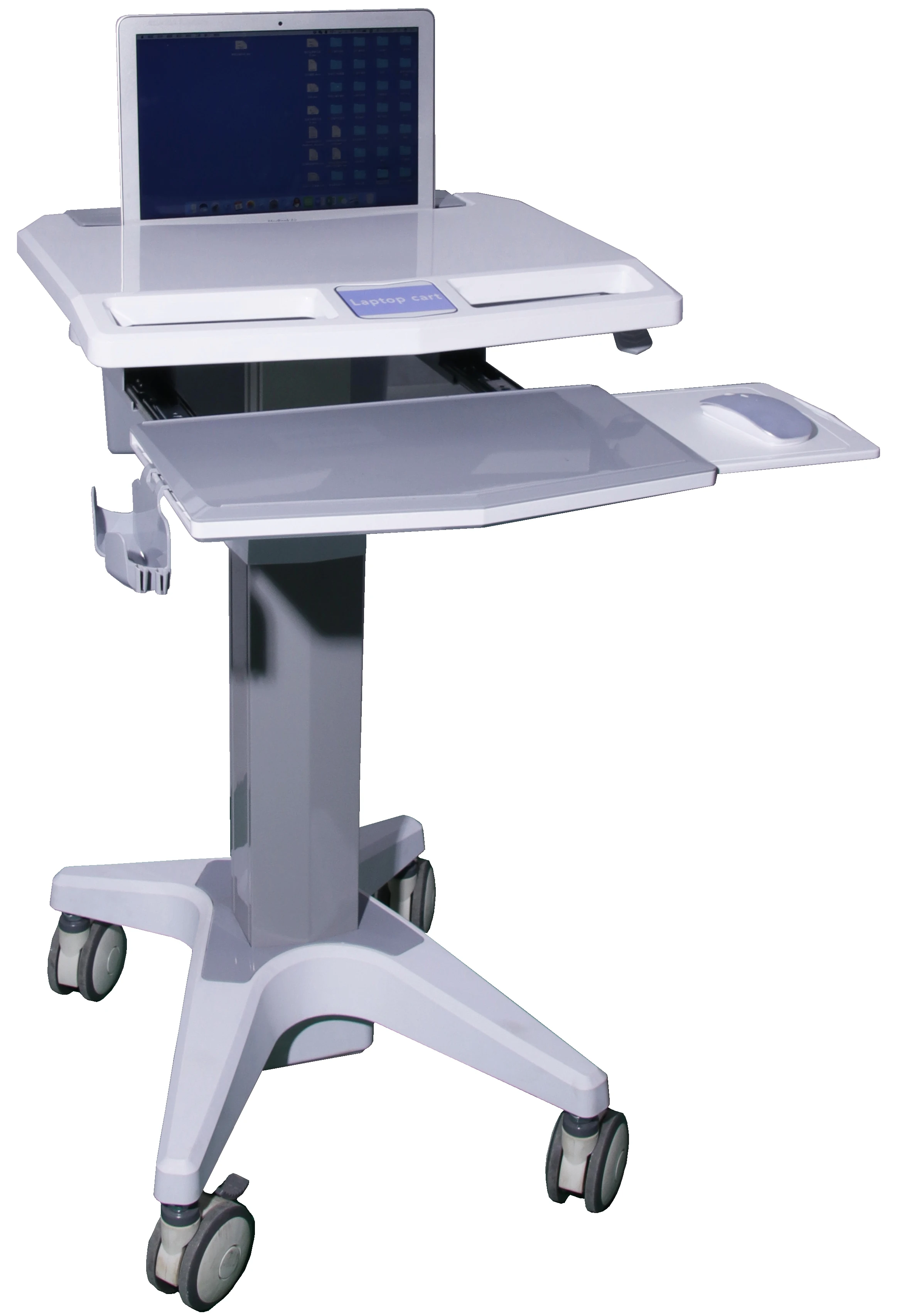 BT-LY13  Cheap hospital ABS plastic endoscope trolley with shelves medical computer cart with drawers price