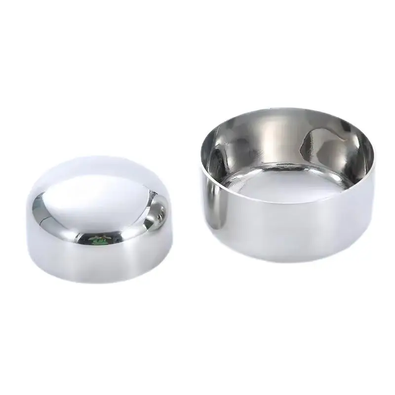 Forgeable stainless steel round cap with internal thread ss 304 316 round cap with internal thread