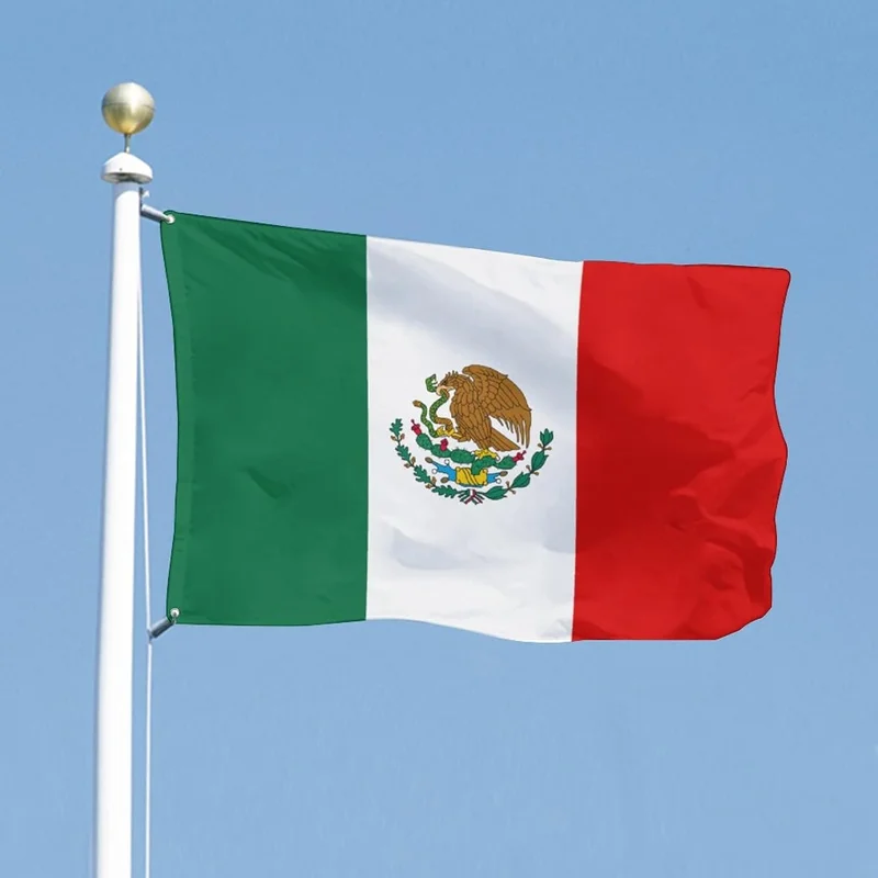 Custom Print Polyester Mexican Flag Honduras El salvador Nicaragua Mexico Flag Banner Custom Size Car Garden Country Flag