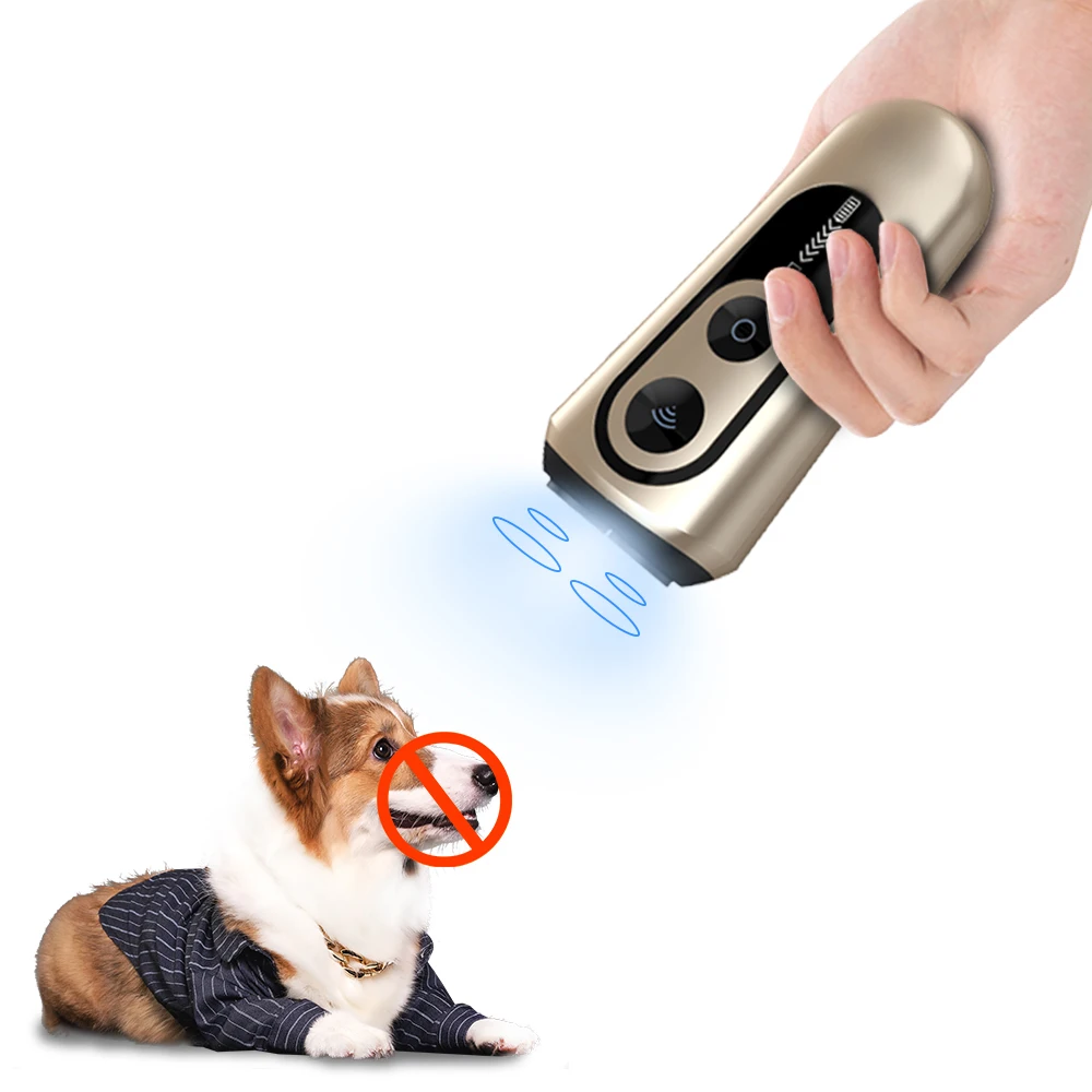 AD Q02 2023 2024 2025 Fashion Best selling Correcting Bad Behaviors Ultrasonic Electric Dog Repeller for Medium Large Small Dogs