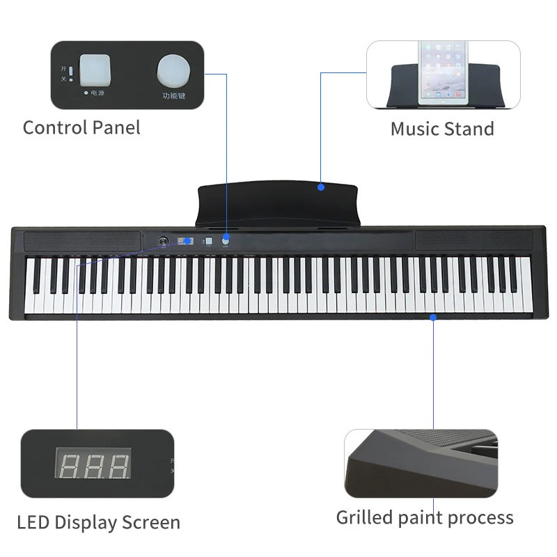 Electric Piano Keyboard Electronic Piano Digital 88 Keys Piano For Sale