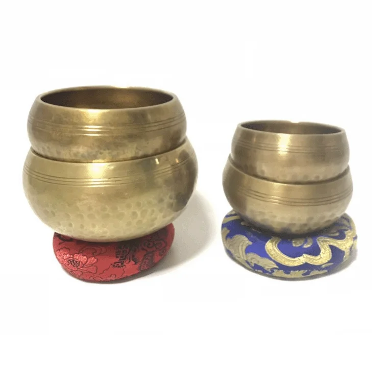 Echo Bowl Copper Ware Magic Tool Yoga Sound Therapy Bowl Tibetan Scripture Recitation Bowl Gold High Quality Souvenir Handmade