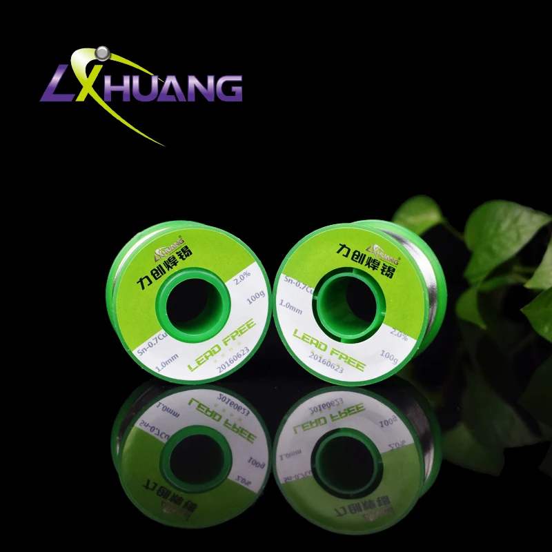 Lichuang Less spatter three core Sn96.5/3Ag/0.5Cu lead free active solder wire with resin core flux 1.0mm