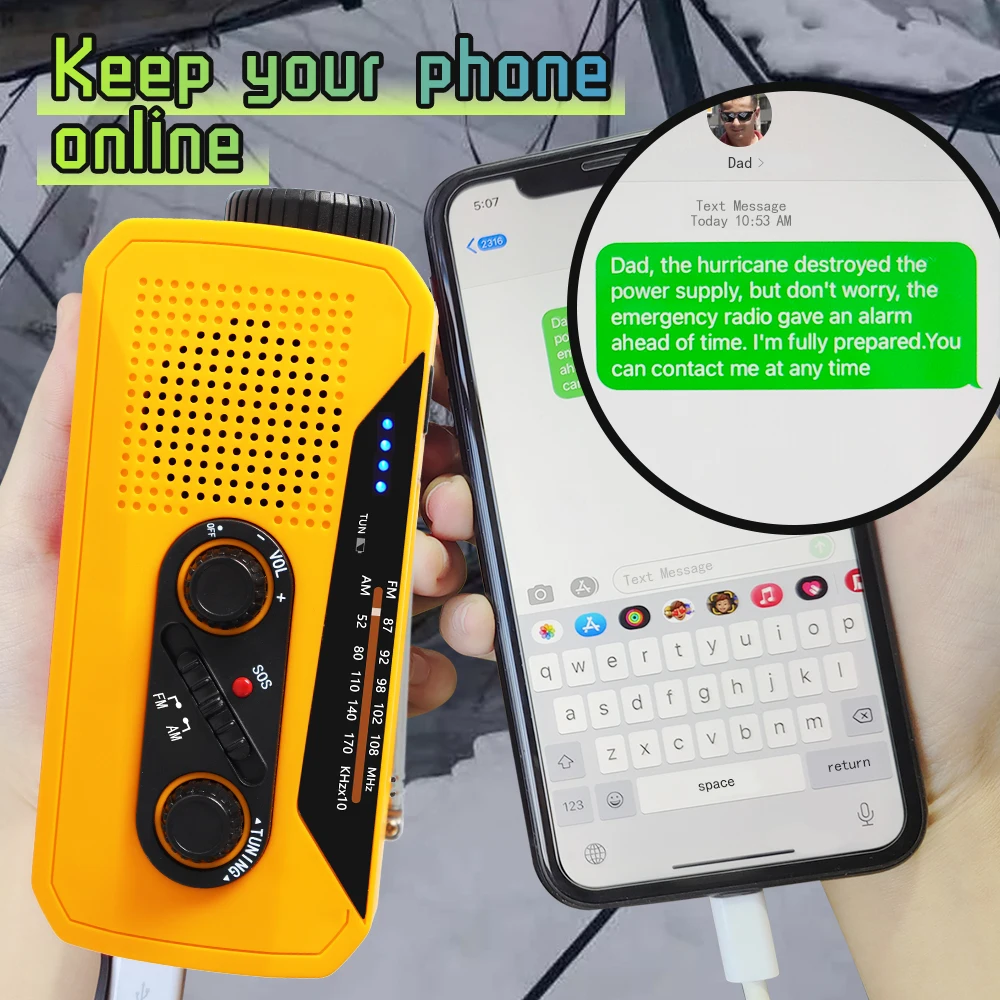 Dooomore radio alarm clock car air band radio pocket wifi internet radio