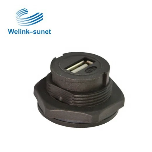 Штепсельная розетка спереди застегиваются замок типа PCB водонепроницаемый разъем для автомобильного жгута проводов