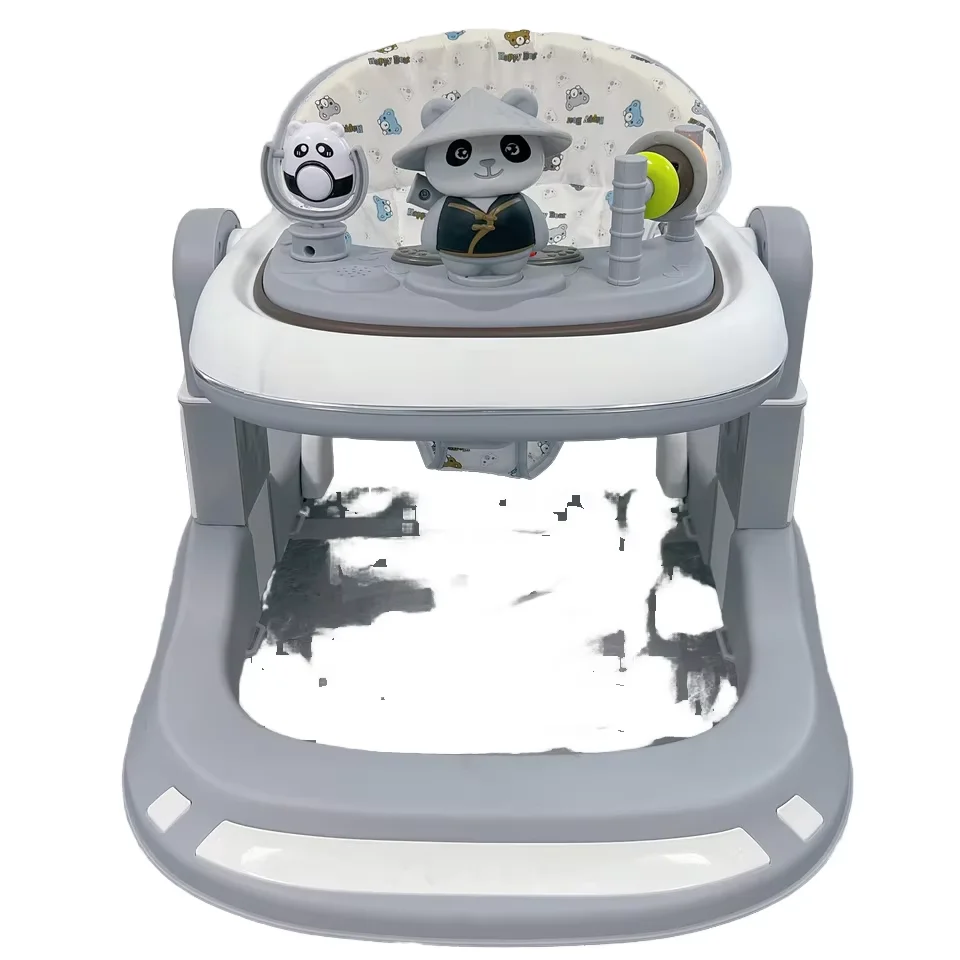 Hot Sales Cartoon character Infant Game Table Multifunctional Push Car Toddler Activity Toy Musical Baby Walker With Wheels