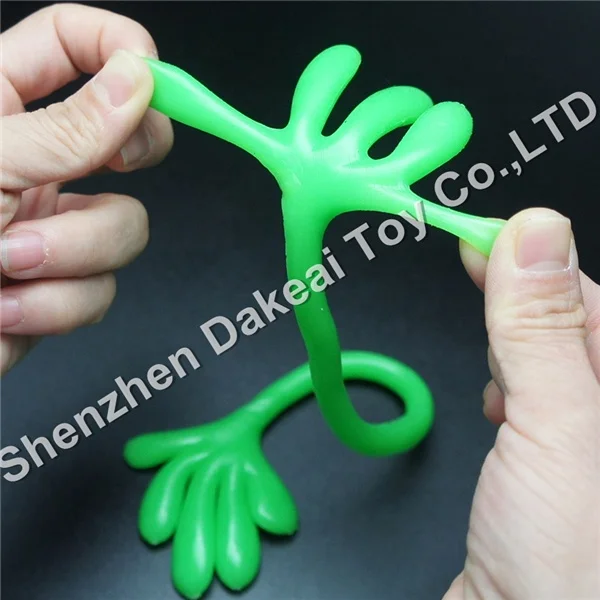 TPR Colorful Jelly Hand Palm Wall Sticky Toys Stretchy Sticky Hands Toys TPR Sticky Fingers