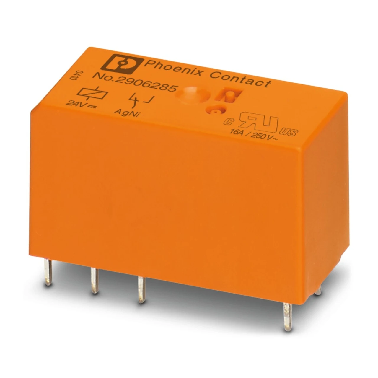 Phoenix Plug-in Miniature Single Power Relay with Power Contact for High Continuous Currents, REL-MR-BL- 24DC/21HC, 2906285