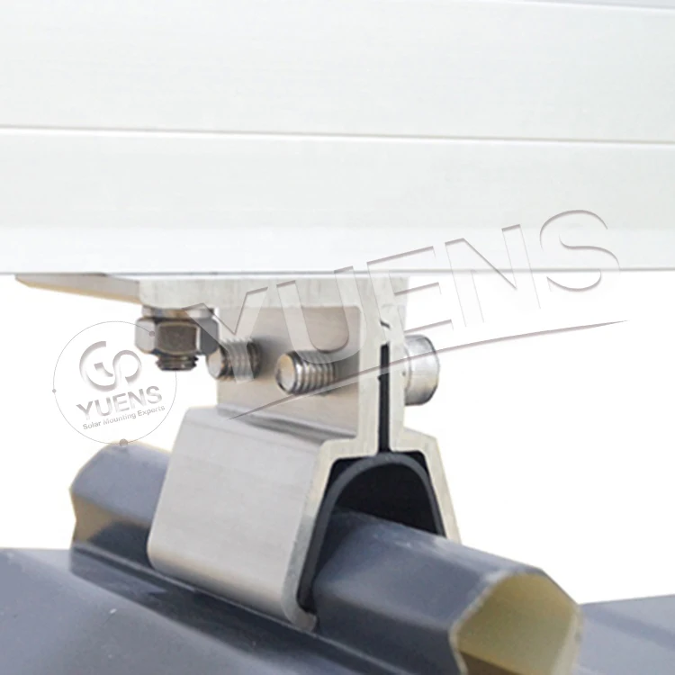 Yuend high quality stainless steel aluminum solar panel roof mount roofing sheets clip locks standing