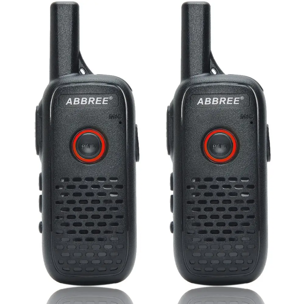 2 шт. ABBREE AR-Q2 Мини Портативный иди и болтай Walkie Talkie “иди двойной PTT USB зарядка VOX любитель двухстороннее радио трансивер UHF 400-470 МГц