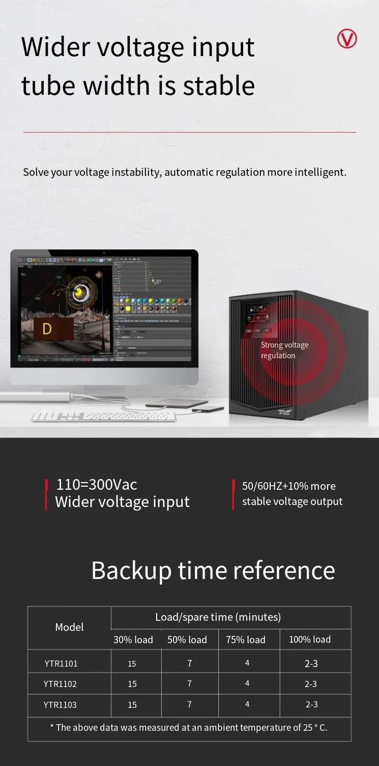 Smart UPS Uninterruptible Power Supply - Automatically Switch and Provide Stable Power