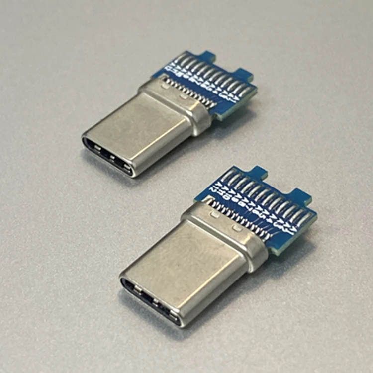 Заводской производитель USB type c 3 1 Штекерный разъем 24 pin с печатной платой паяльные прокладки