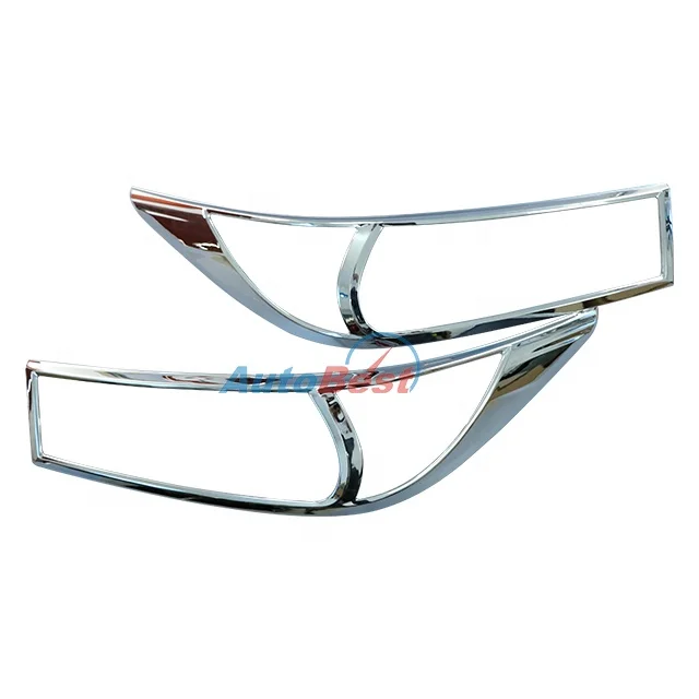 ABS CHROME MATTE BLACK HEAD LAMP COVER HEAD LIGHT COVER FOR TOYOTA INNOVA 2016 ACCESSORIES