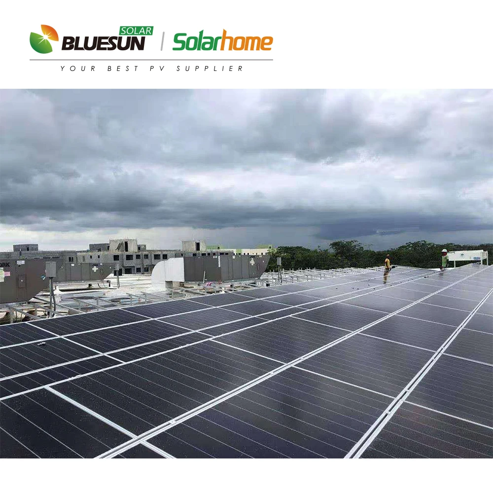 Монокристаллическая солнечная панель Bluesun 500 Вт перекрывающаяся