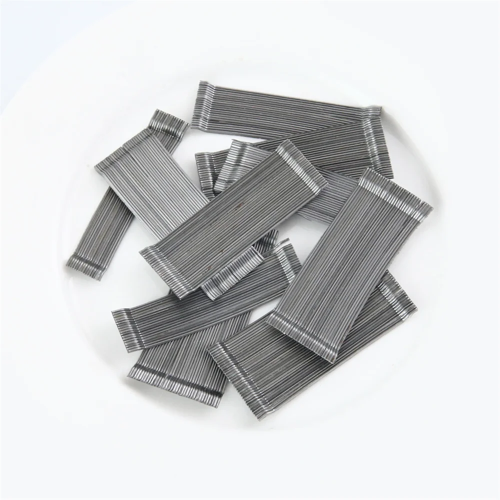 Factory Direct Sales Compression Reinforcement Refractory Cold Drawn Steel Wire End Hook Type Steel Fiber