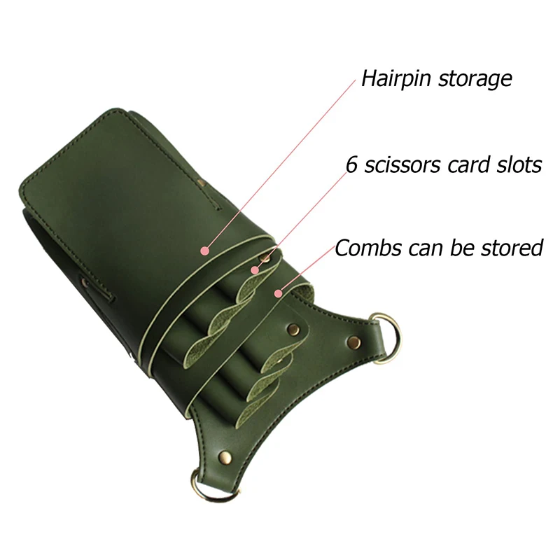 Hairdressing Tool Pouch Barber Scissor Comb Cutting Shoulder Belt Hair Leather Hairdresser Holster Salon Stylist Tools Waist Bag