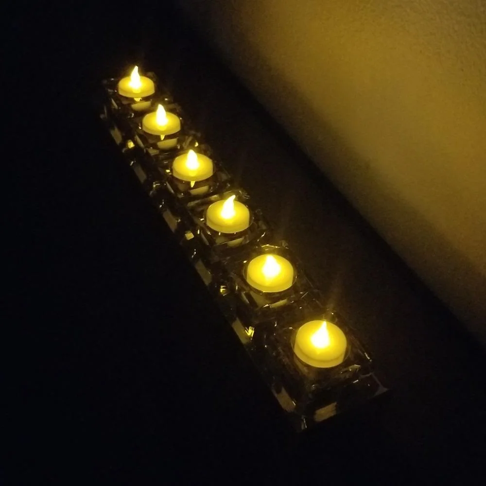 Diwali Lights LED Tea Light Candles Yellow Flickering Bright Battery LED Flameless Candles