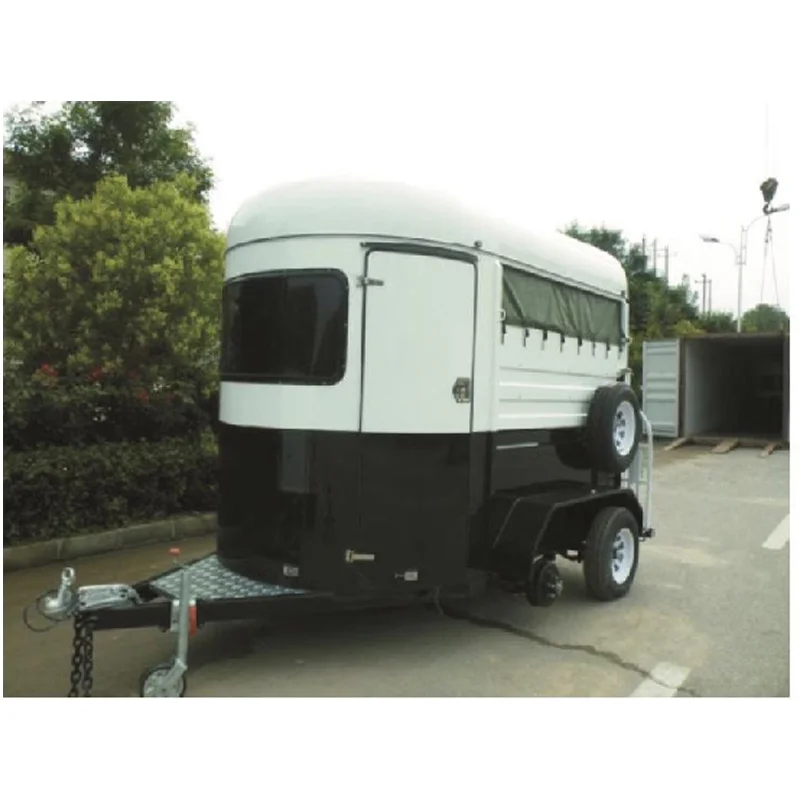 Economic 2/3/4-Horse Straight Load Float Horse Transport Trailer with Saddle Box for Car Use 2HSL-E Model
