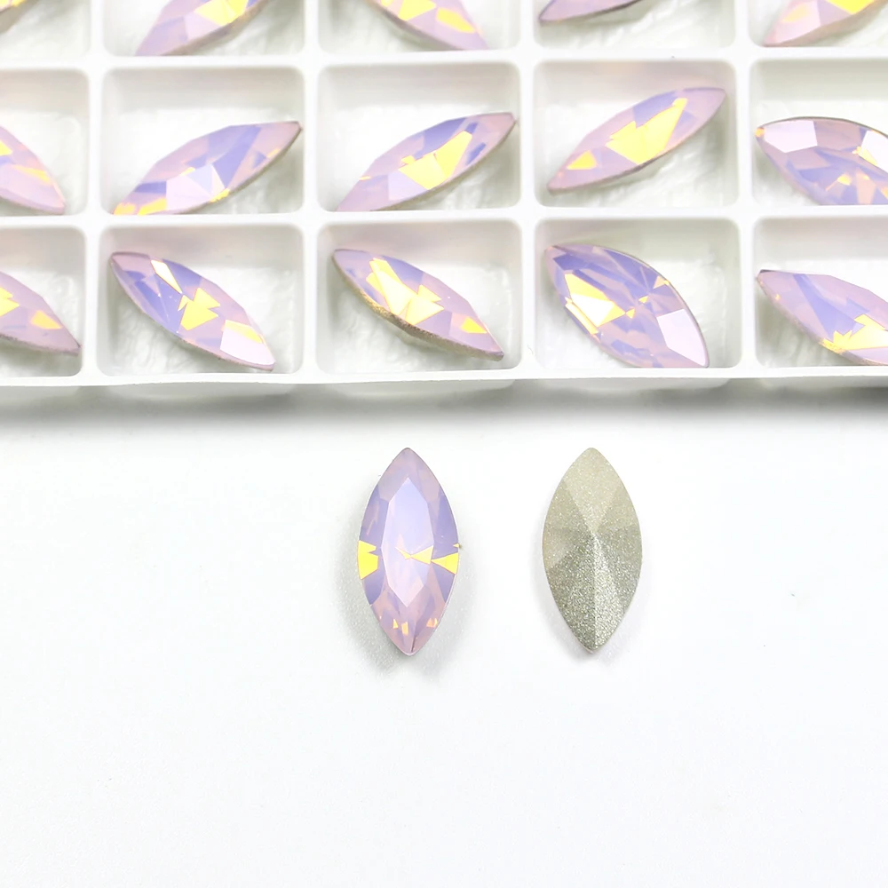 Horse Eye rhinestones pointback K9 fancy stone wholesale lead-free crystal stone beads for jewelry pendant garment accessories