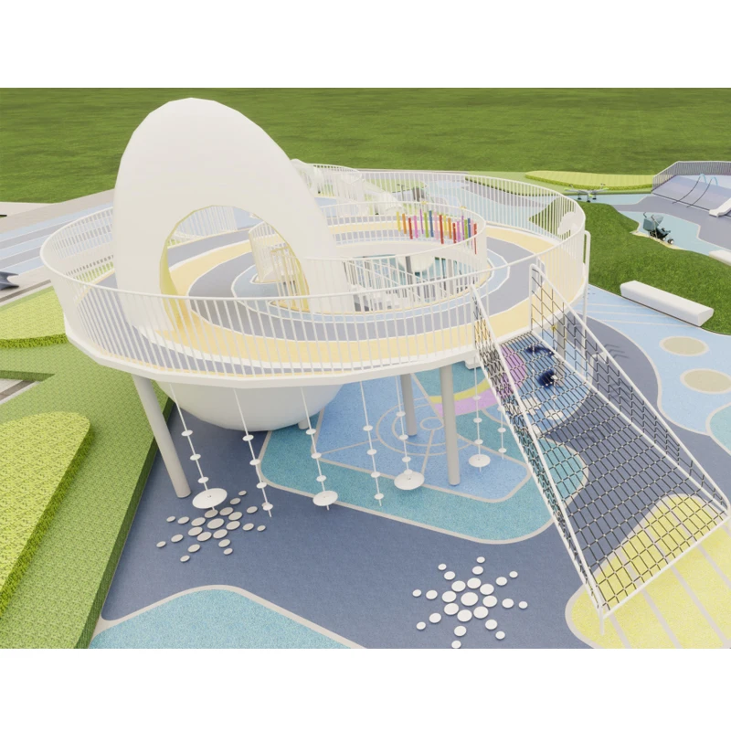 Stainless steel slide children outdoor playground swing and slide set outdoor play games equipment for outdoor amusement park