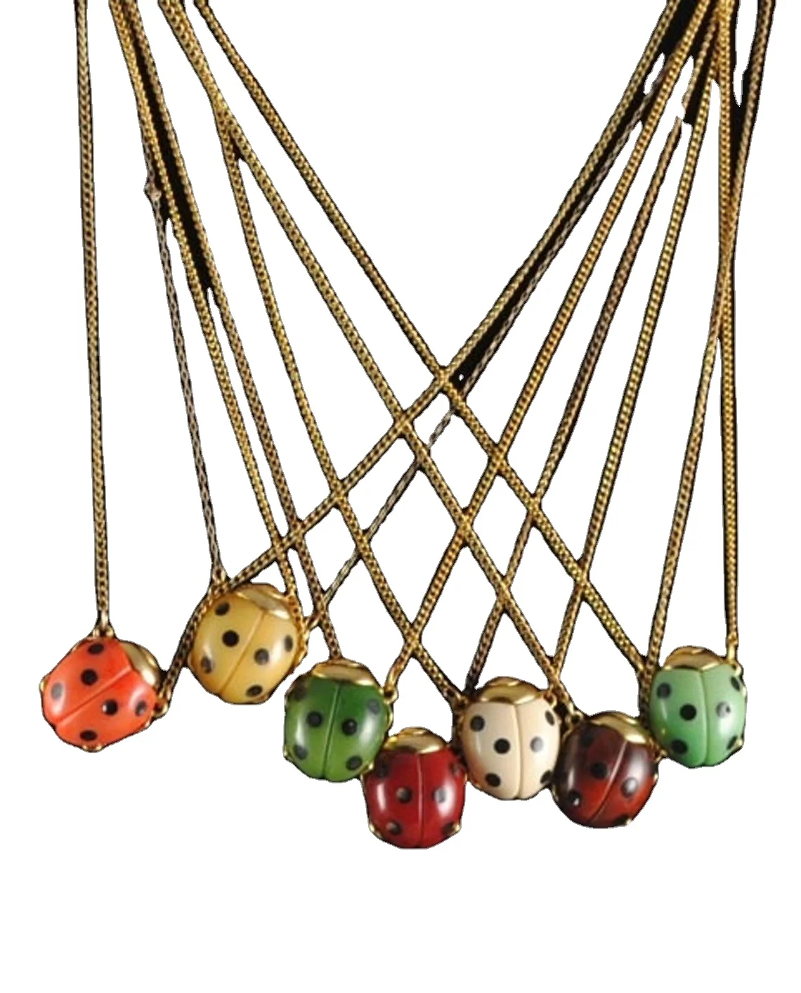 
New trend charm ladybug jewelry set moon necklace erring sets ladybug necklace for ladies 