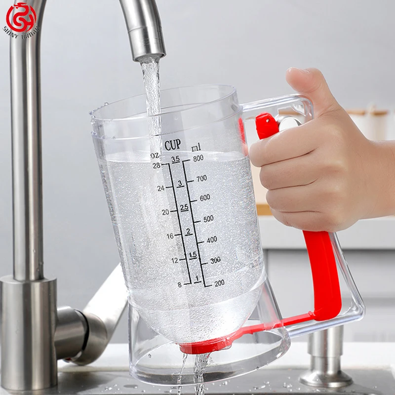 Manual Pancake Maker 800ml Cake Funnel Batter Dispenser Cream Separator Tool Cake Dough Dispenser