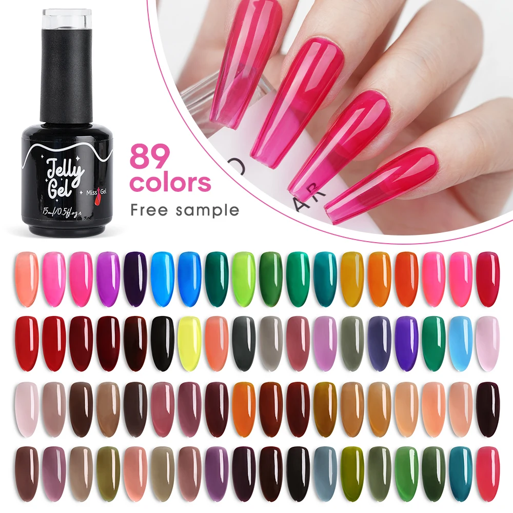 Jelly Esmaltes Semipermanentes Al Por Mayor Esmalte De Unha Normal Organic UV Nails Polish Esmalte Em Gel