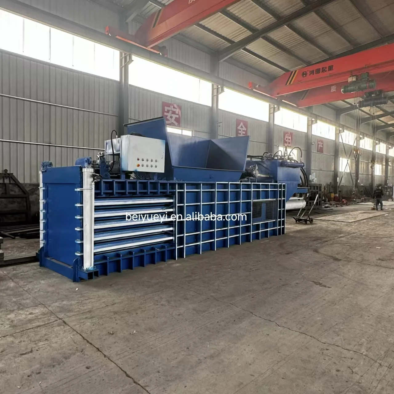 Semi-Automatic 80-200T Horizontal Horizontal Baler for Waste Paper Carton and Used Clothes Cans Aluminium Scrap Baling Press