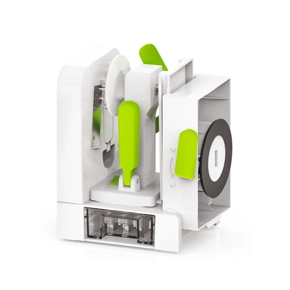 One Stop Shopping Quick Fold 5-Blade Spiralizer Versatile & Compact Foldable Vegetable Spiral Slicer