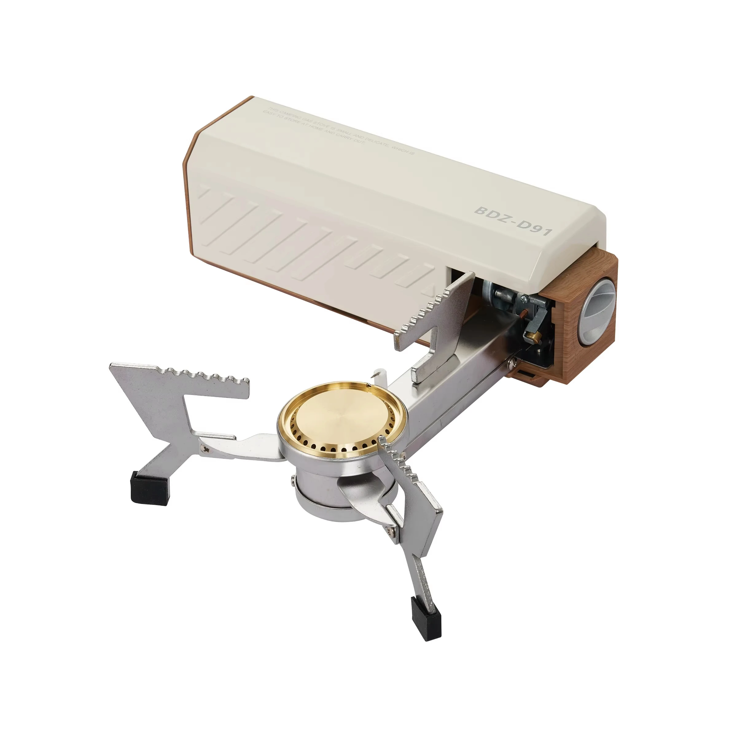 Portable Mini Single Stove for Outdoor Camping Stainless Steel and Iron Micro Flow Butane Foldable Energy-Saving for Cooker