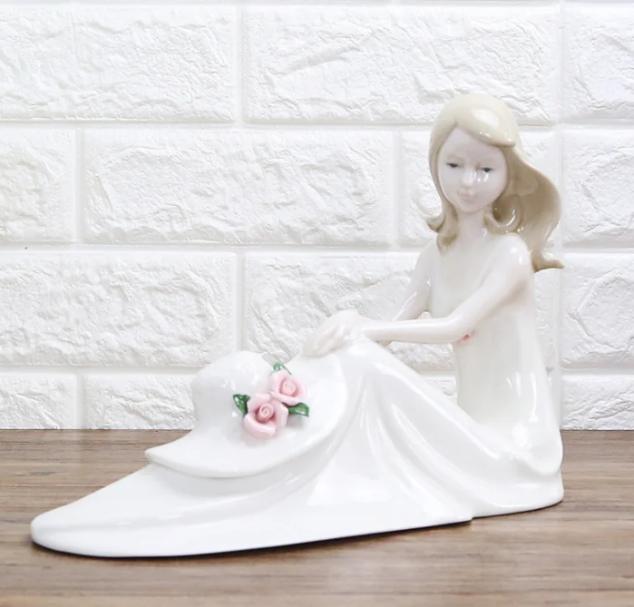 Elegant Cerampinkrincess Pvc Human Figurine Fat Mugsn Figurine Home Decoration Porcelain Porceldrinking Mugsomotion Folk Art