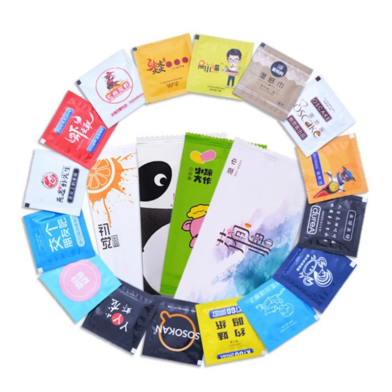 Customized Individual Wrapped Refreshing Cleaning Wet Tissue Wipes for Restaurants