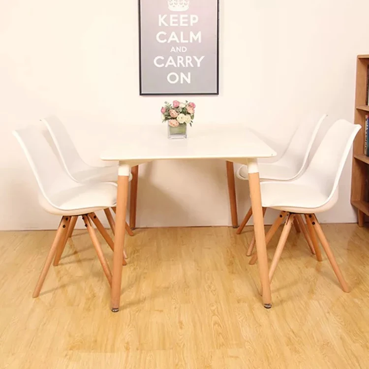 Hot Sale Modern Scandinavian Home Furniture Restaurant Cafe Used Leisure PP Plastic Kitchen Dining Chair With Cushion Seat