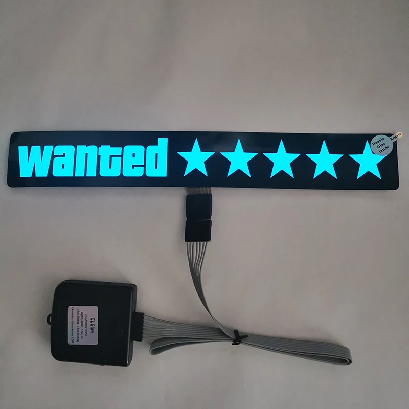 Hot selling Fashion JDM Car  LED Decoration Light Sticker Flashing Lights Windshield Glow Panel Electric Marker Lamp