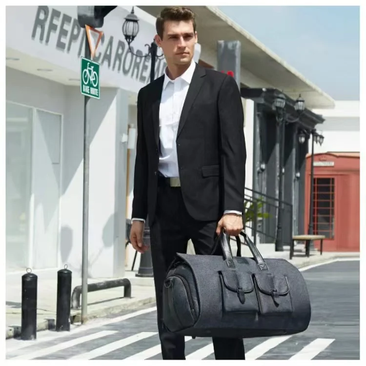 Custom Travel Garment Bag Large Duffel Suit Bag Travel Weekend Suitcase Suit Travel Bag for Men Women