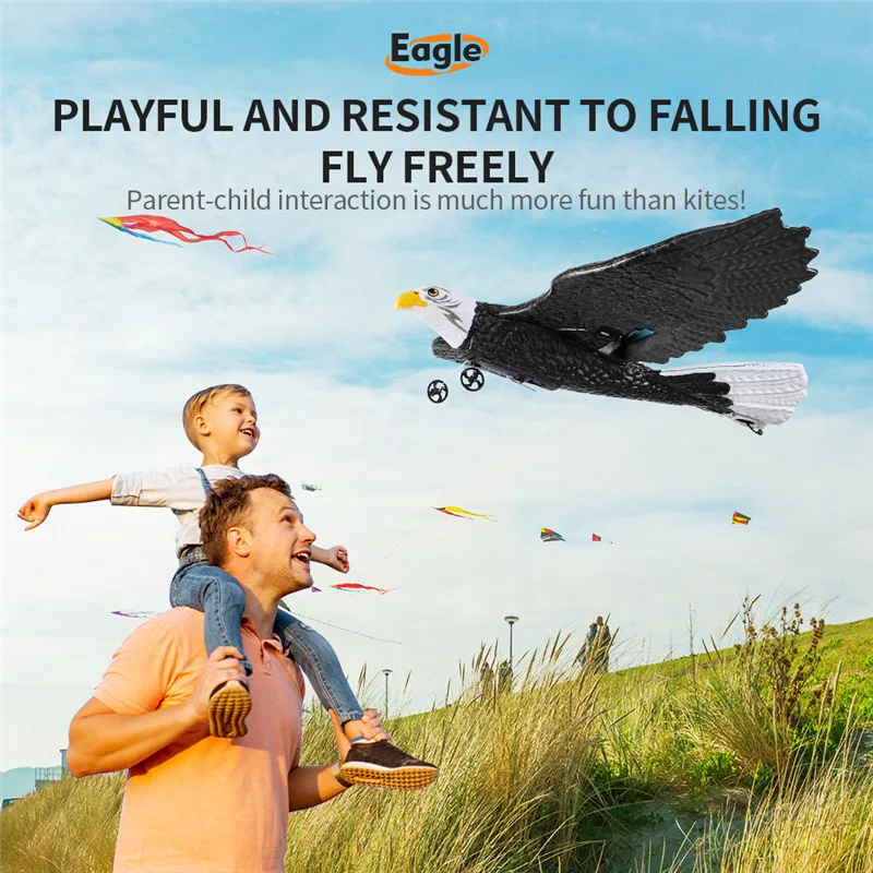 Z59 Glider RC Airplane EPP Anti-wear Foam Remote Control Simulation Model Eagle-Shaped Bionic Fixed Wing Plane Toys