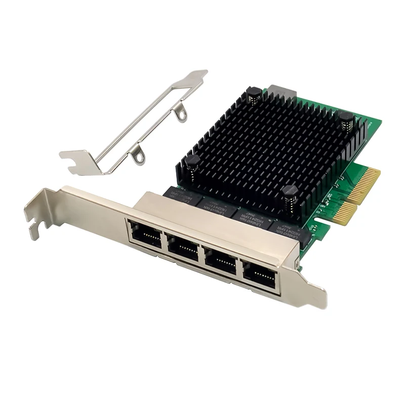 PCIe X4 RTL8125B Quad-Port 2.5GB NIC Four 10/100/1000M RJ45 Ports Network Cards for Server