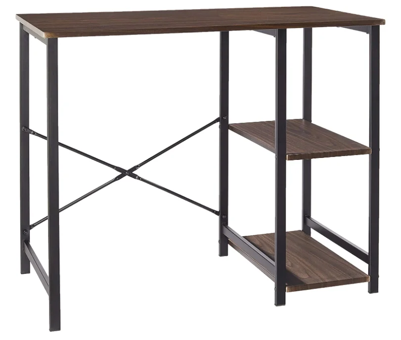 Китайский завод простой стол для компьютера с металлической рамой 15 мм Mdf доска деревянный Рабочий стол металлический стол