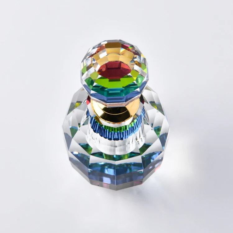 100 style custom size crystal crafts empty clear K9 crystal mini oil bottle Transparent empty perfume bottles crystal