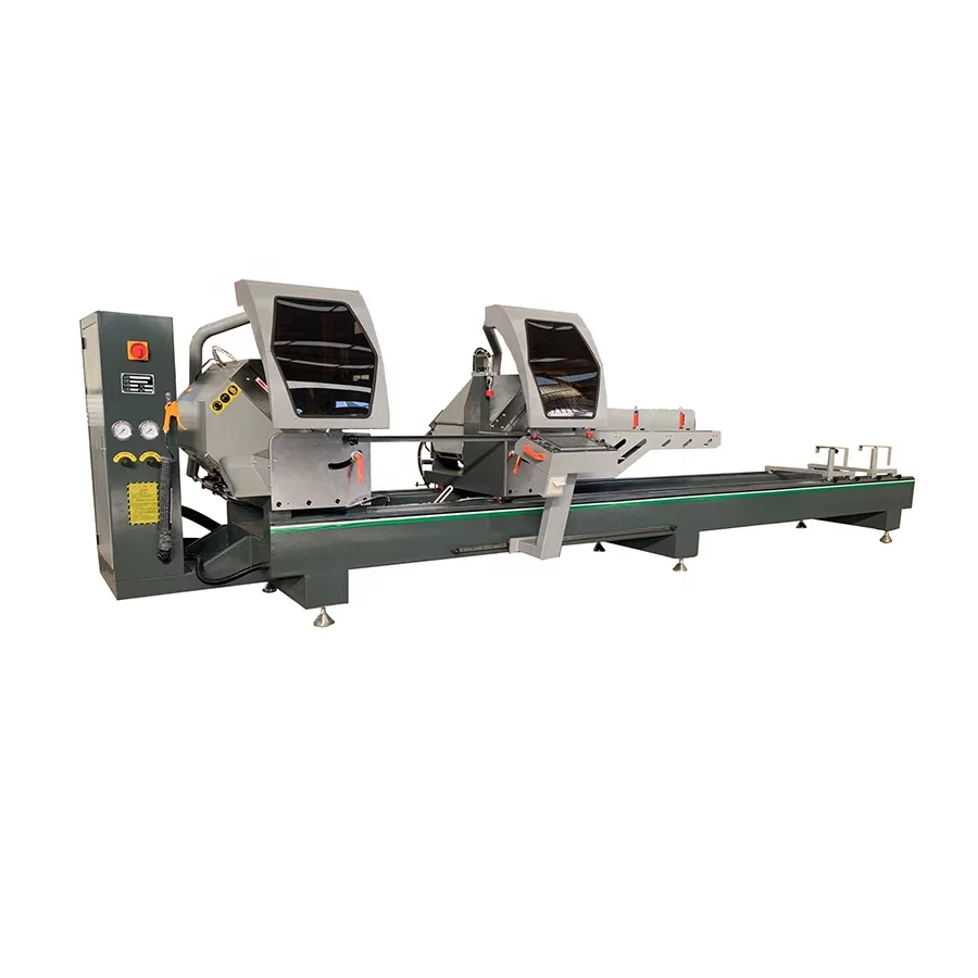 double-headed cnc saw window manufacturing machine aluminium cut