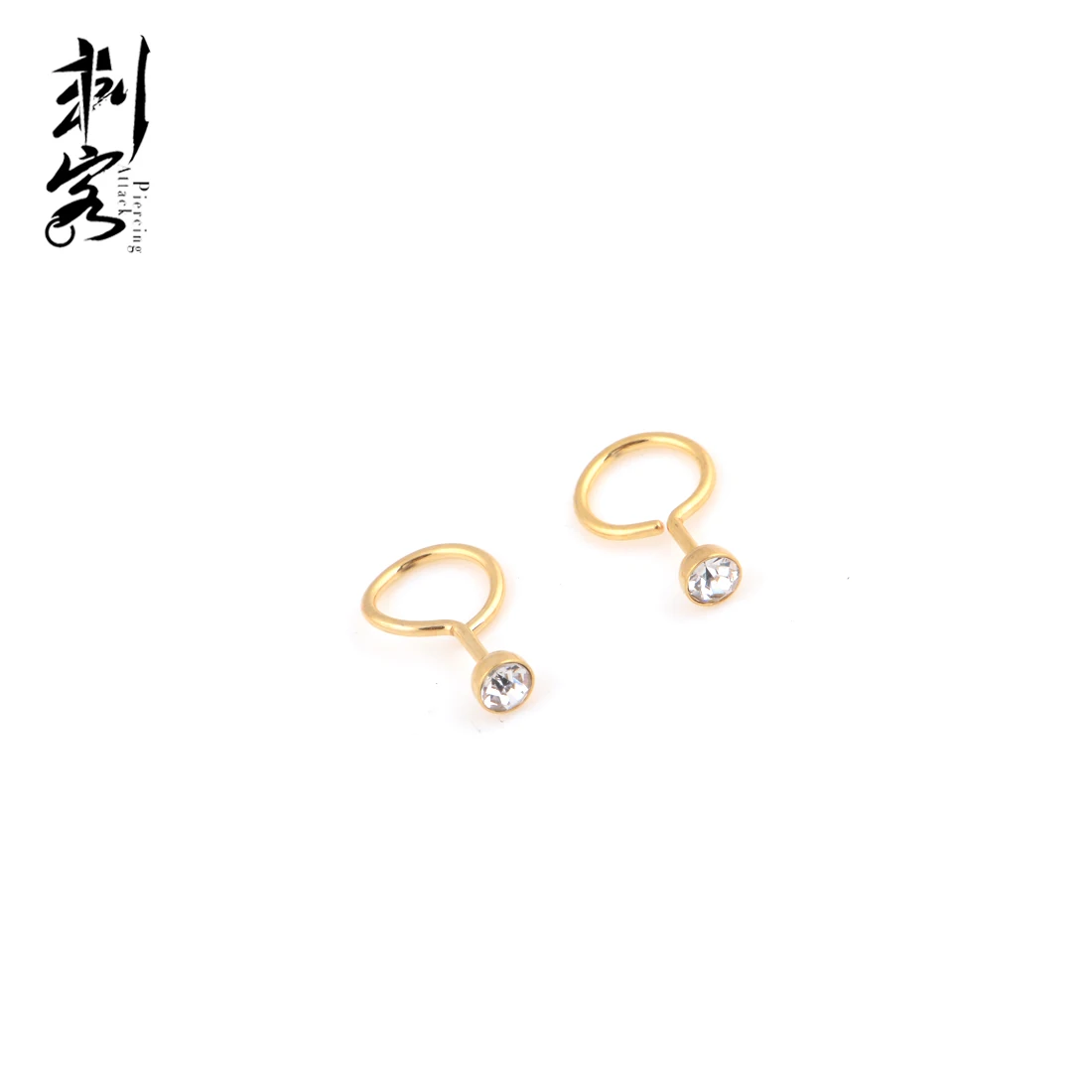 The Safest Anti-Allergy Baby Earring 316L Surgical Steel Ear Stud Body Piercing Jewelry