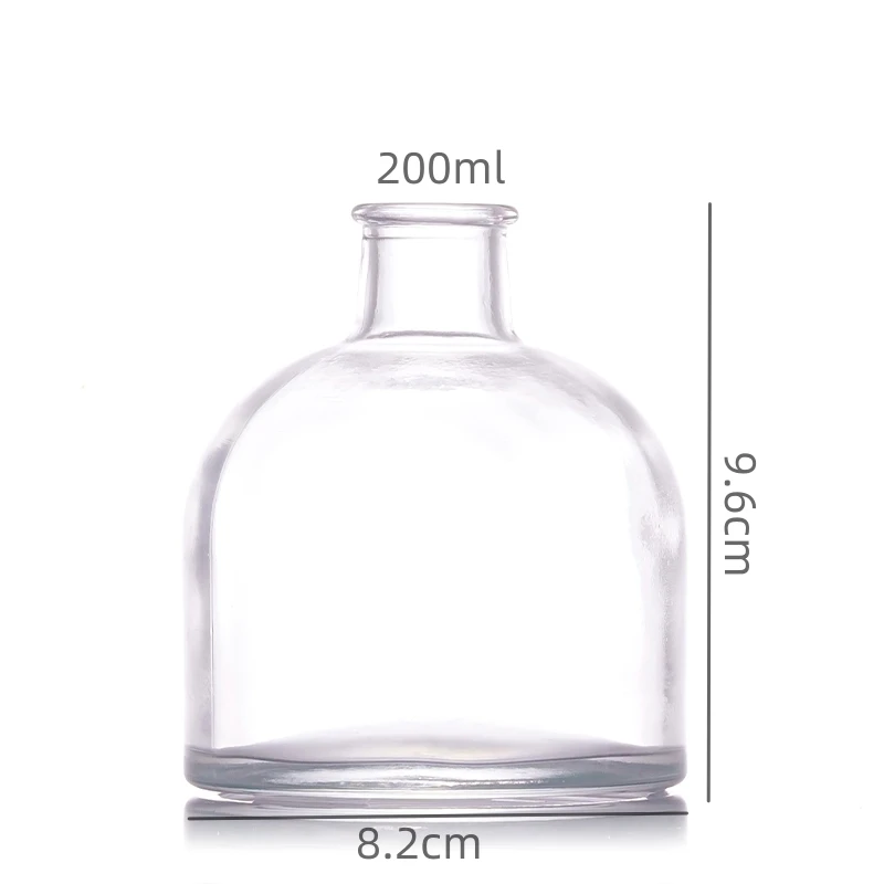 100ml 150ml 200ml empty plum wine whiskey gin vodka coffee juice glass bottle with easy open cork
