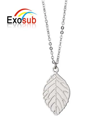 Sublimation leaves necklace for printing